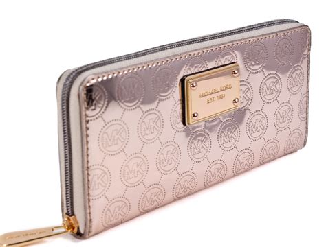 rose gold michael kors wallet.